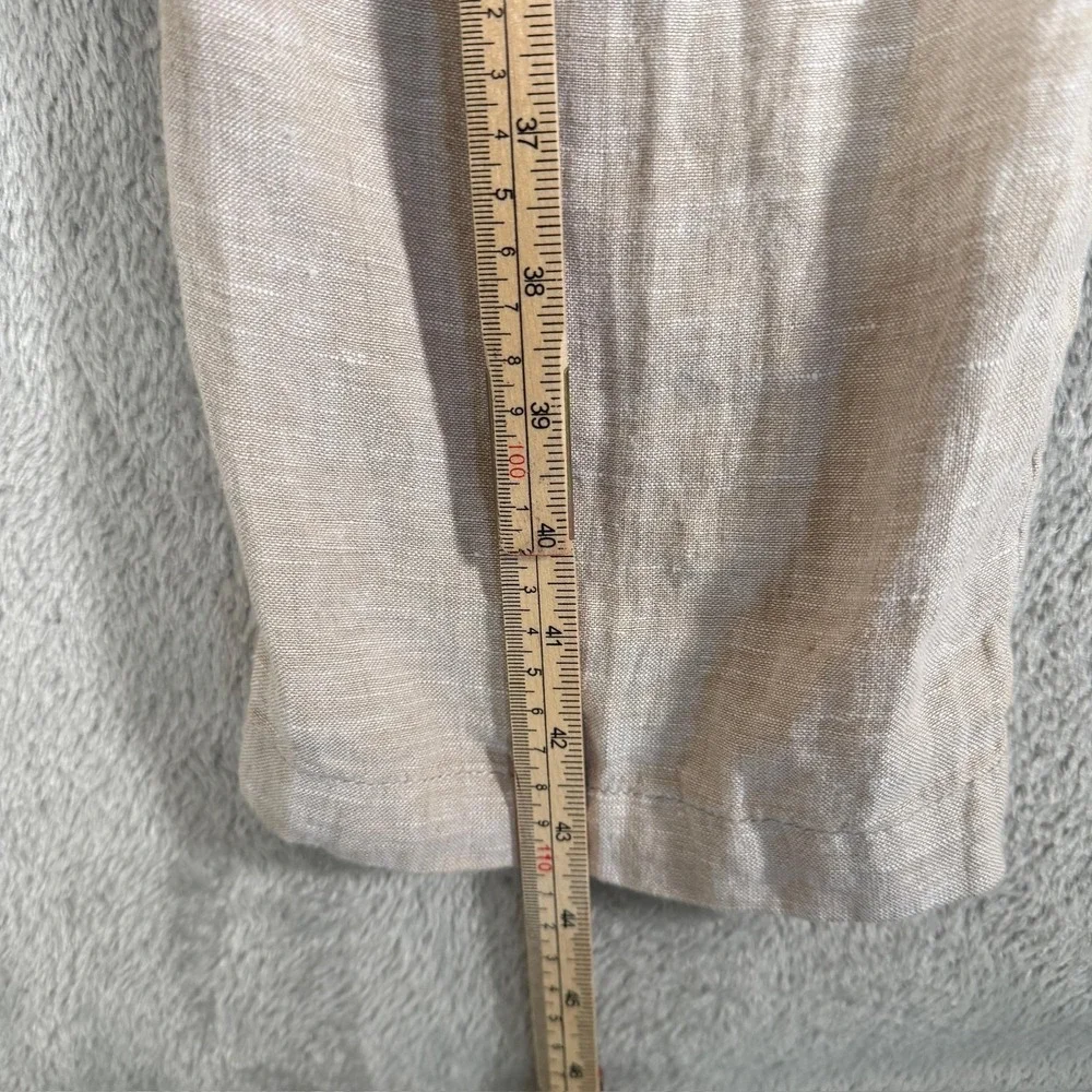 Daniel Hechter Linen Pants Mens Large Beige‎ Lightweight Vacation Summer NWT
